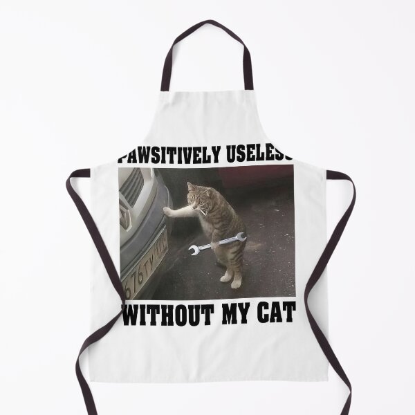 Item preview, Funny Meme Pawsitively Useless Cat designed and sold by AShanDome.