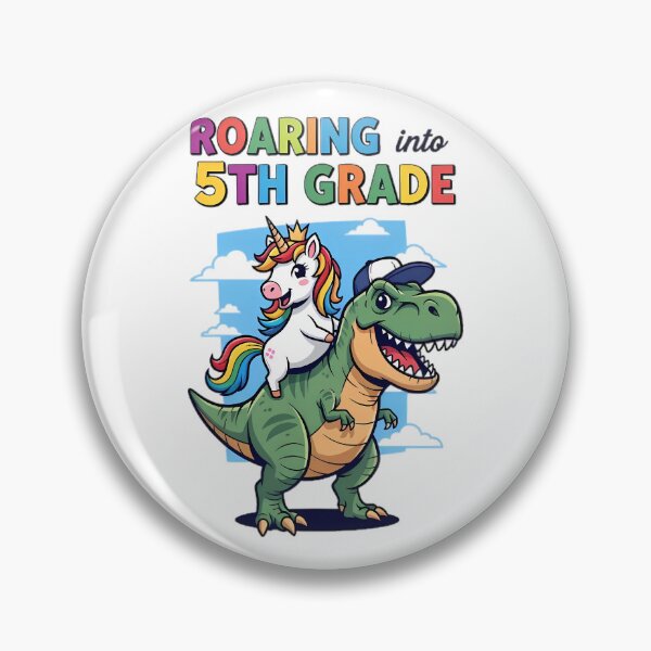 Item preview, Roaring into 5th Grade designed and sold by Linework Studio.
