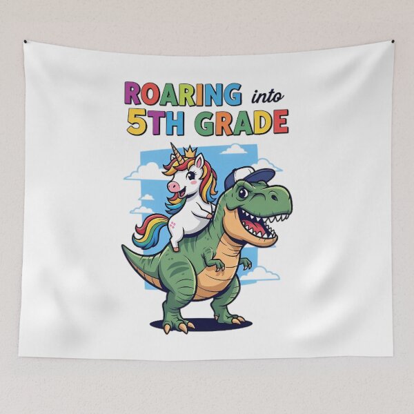 Item preview, Roaring into 5th Grade designed and sold by Linework Studio.