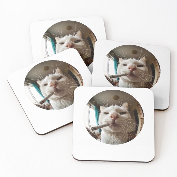 Item preview, Funny Smoking Cat Fish Eye designed and sold by AShanDome.