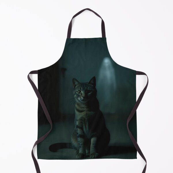 Item preview, Kitten sitting with a creepy ghost. designed and sold by Extintos.