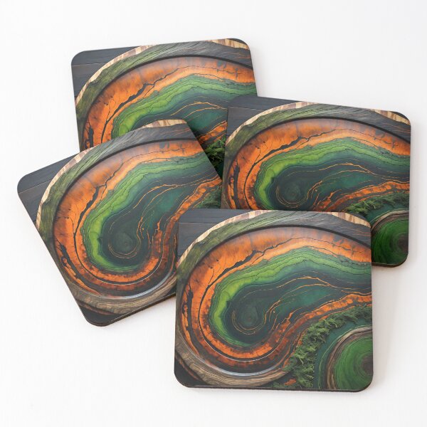Item preview, Wood Grain, Deep Greens, Oranges, and Dark Browns designed and sold by p3Rspectives.