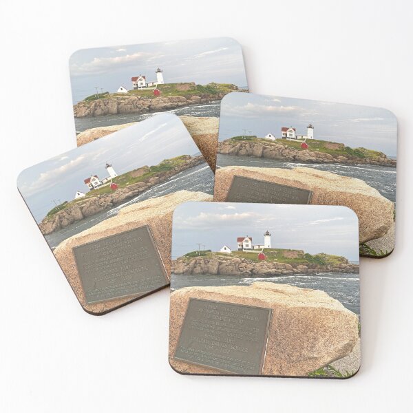 Item preview, Nubble Lighthouse Historic Rock Coastal Maine Charm designed and sold by Willow Sage.