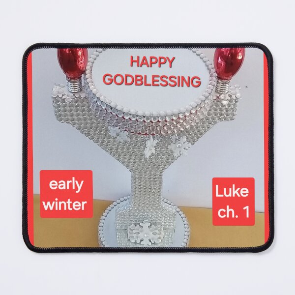 Item preview, GODBLESSING - GodBlessing holiday self standing Y lamp craft designed and sold by Dressmess.