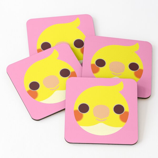 Item preview, The face of a lutino cockatiel designed and sold by INKOYADO.