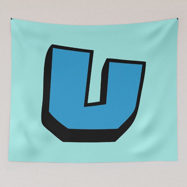 Item preview, Video Game Style Letter U – Fun and Colorful Text designed and sold by charlypicazo.
