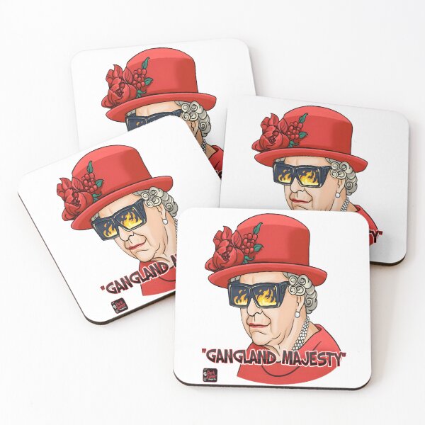 Item preview, Gangland Majesty – Queen Elizabeth as a Gangster Granny | Bold Street Art Design designed and sold by Dark Humor Designs Co..