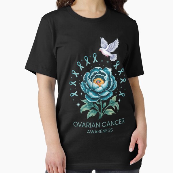 Item preview, Teal Ribbon Women Gift Idea Ovarian Cancer Awareness designed and sold by ConceptForQuest.
