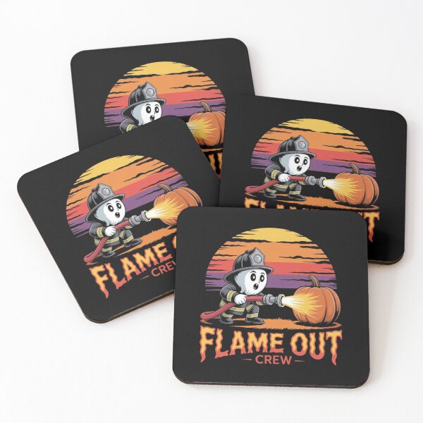 Item preview, Flame Out Crew Ghost Firefighter Halloween  designed and sold by BHMARTS.