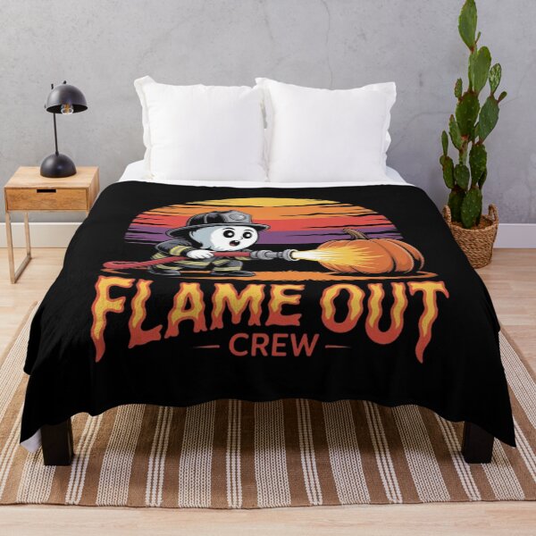 Item preview, Flame Out Crew Ghost Firefighter Halloween  designed and sold by BHMARTS.