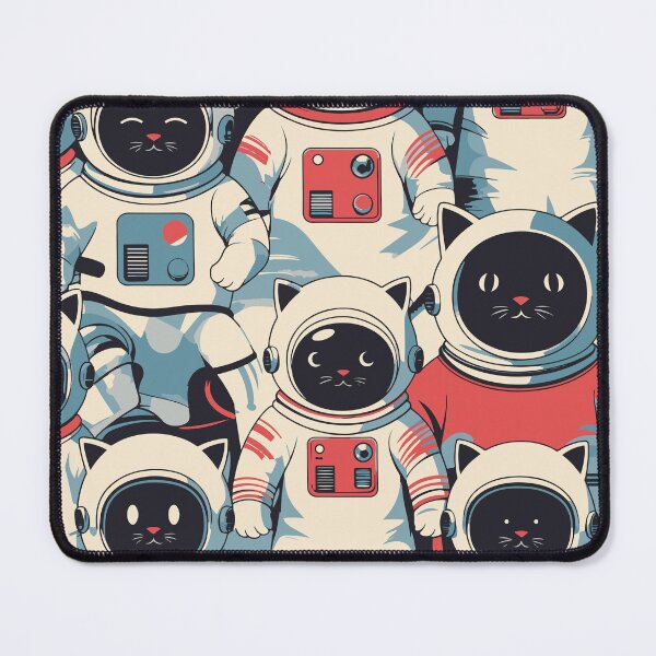 Item preview, Galaxy Cats – Astronaut Feline Space Pattern designed and sold by The Rabbit Cave.