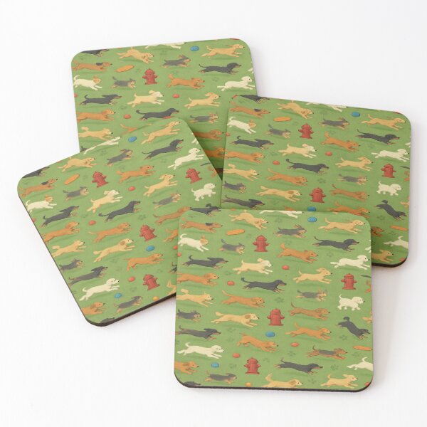 Item preview, Happy Dogs at the Park Pattern designed and sold by Furbulous Faces.