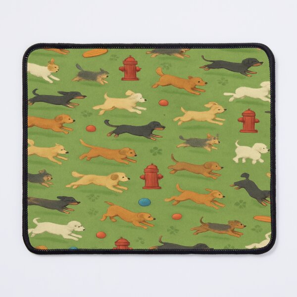 Item preview, Happy Dogs at the Park Pattern designed and sold by Furbulous Faces.
