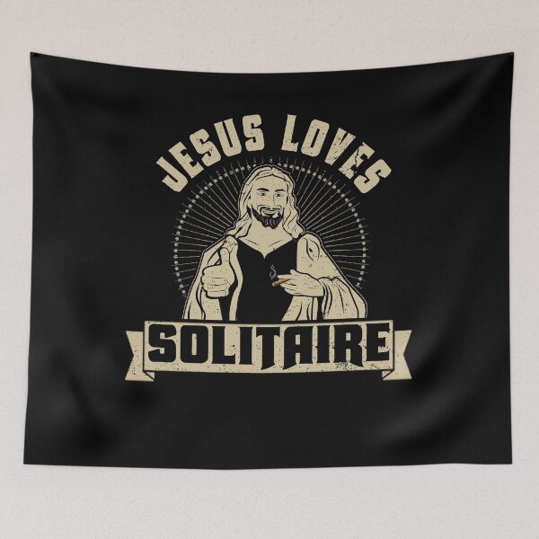 Artikelvorschau, Jesus liebt Solitaire Card Game Poker Zigarre Neuheit entworfen und verkauft von shoppzee.