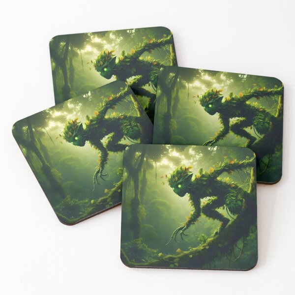 Item preview, Enchanting Leaf Humanoid Creature – Magical Jungle Fantasy Art designed and sold by PandaTShirtShop.