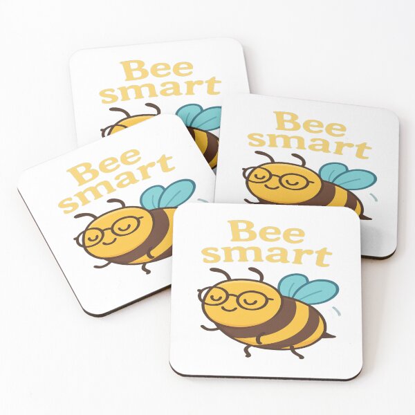 Item preview, Bee Smart – Cute Nerdy Bee with Glasses designed and sold by ToonyTeez.