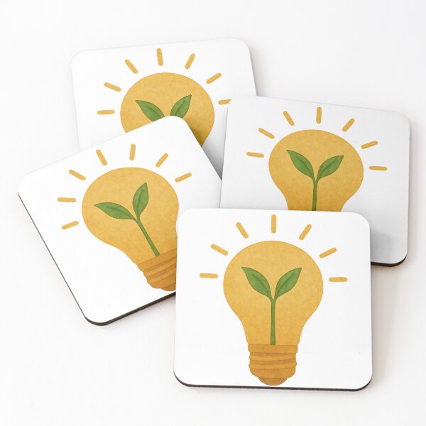 Item preview, Lightbulb and Sprout – Korean Minimalist Watercolor for Bright Ideas designed and sold by bloomling.