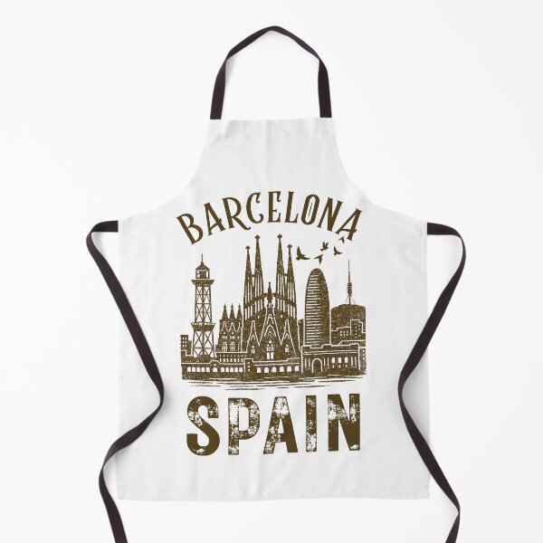 Item preview, Vintage Barcelona Skyline Shirt – Distressed Barcelona Travel Design designed and sold by Thehatinthecat.
