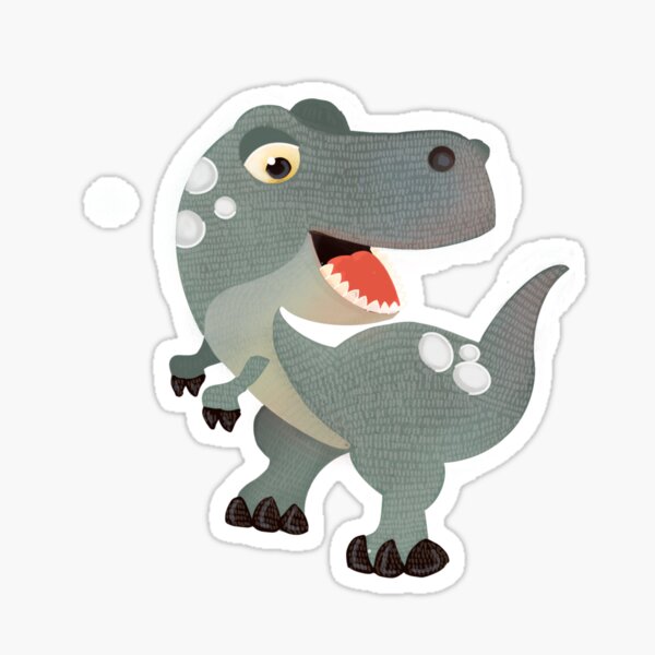 Vista previa del artículo con la obra «Dinosaurios lindos», diseñado y vendido por Alexandrica.