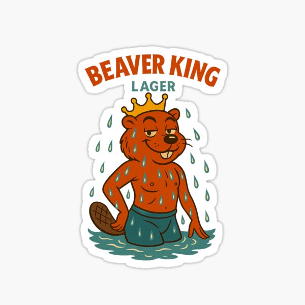 Item preview, Beaver King Lager Beer designed and sold by WetBeaver.