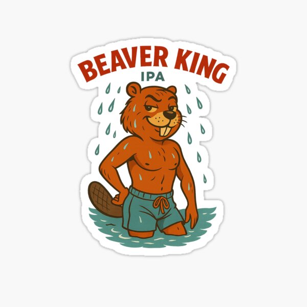 Item preview, Beaver King IPA Beer designed and sold by WetBeaver.