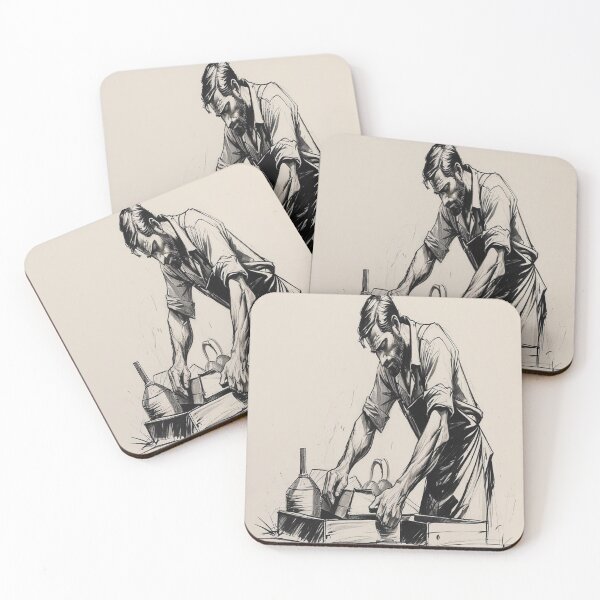 Item preview, Lifestyle Hub: Black & White Pencil Sketch Of A Determined Man designed and sold by M&M Lifestyle Hub.