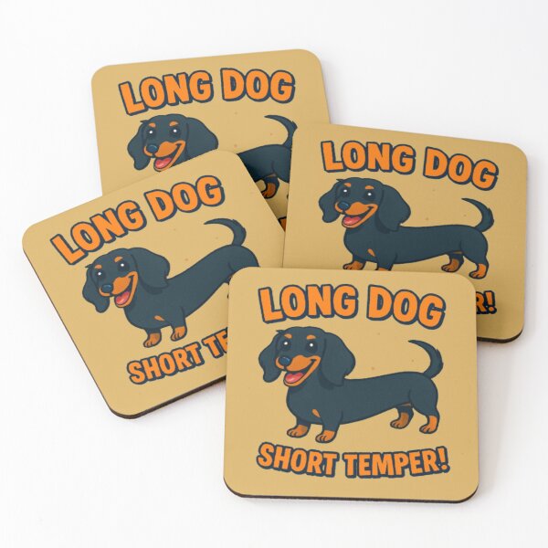 Item preview, Long Dog, Short Temper Funny Dachshund designed and sold by ShamblesShirts.
