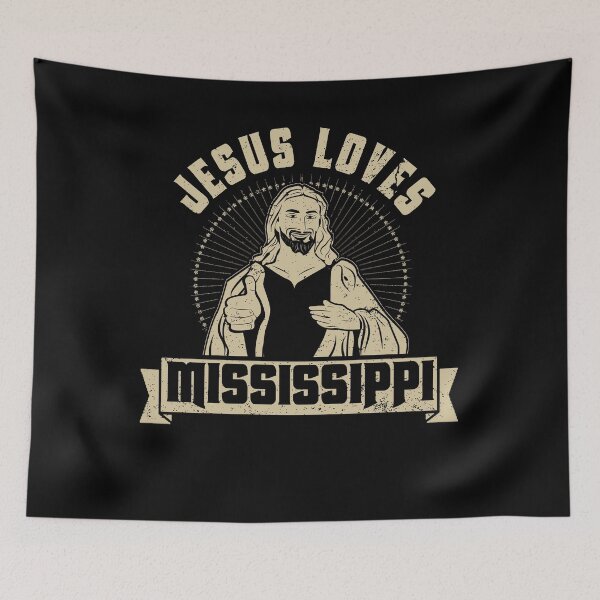 Artikelvorschau, Jesus liebt Mississippi Jesus liebt Shirt Home Shirt entworfen und verkauft von shoppzee.