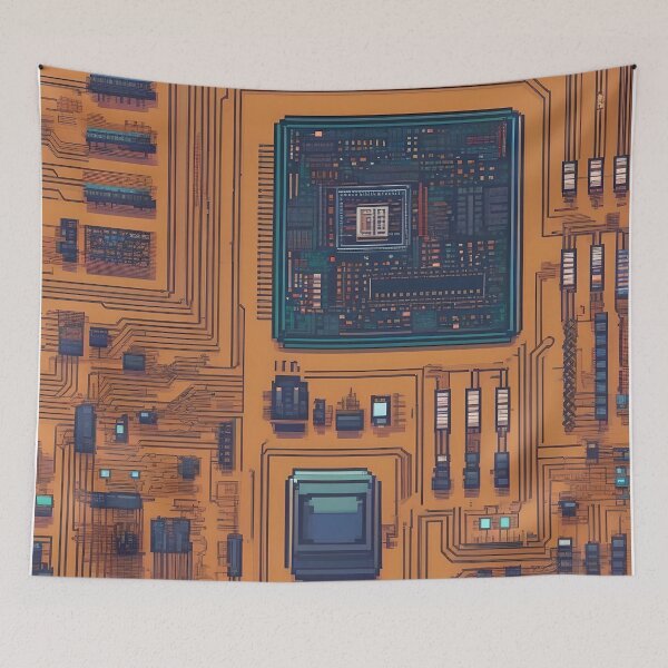Item preview, Digital Pathways – Abstract Pixel Motherboard Design designed and sold by Esterlane.