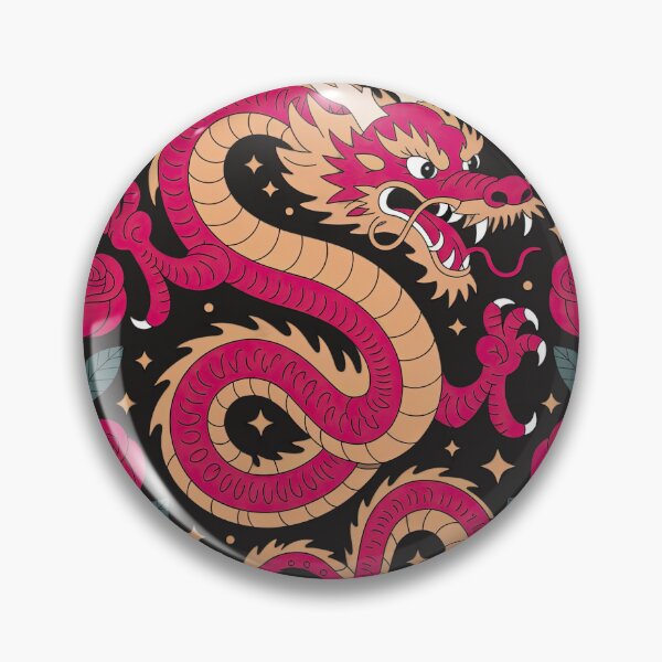 Item preview, Stunning oriental dragon coiled with roses, offering a unique artistic flair for your next creative project designed and sold by Koolzilla.