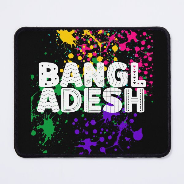 Item preview, Vibrant Bangladesh Paint Splatter Art – Show your love! designed and sold by lang-popart.