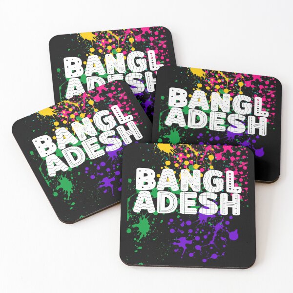 Item preview, Vibrant Bangladesh Paint Splatter Art – Show your love! designed and sold by lang-popart.
