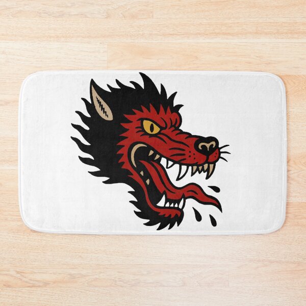 Item preview, Rage Wolf Chopper Biker Old School Tattoo designed and sold by RustBreaker.