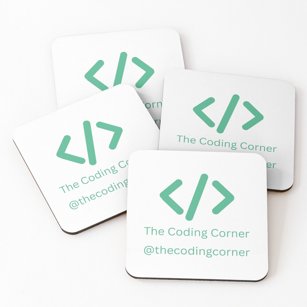 Item preview, Coasters (Set of 4) designed and sold by thecodingcorner.