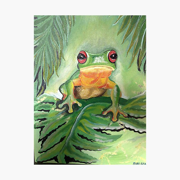 Champion Frog Photographic Print