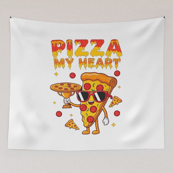 Item preview, Pizza my heart pizza  designed and sold by Katy-Pretty-Art.