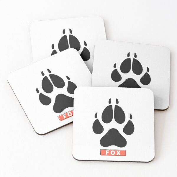 Item preview, Fox Pawprint – Woodland Tracker Badge BK designed and sold by The Digital Compass.