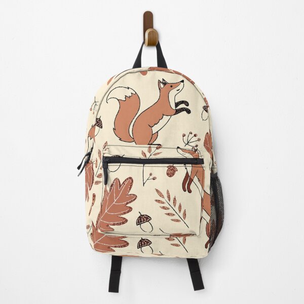 Item preview, Playful Autumn Foxes – Scandinavian Pixel Art Pattern – Nordic Fall Folk Design designed and sold by Shuga-Design.