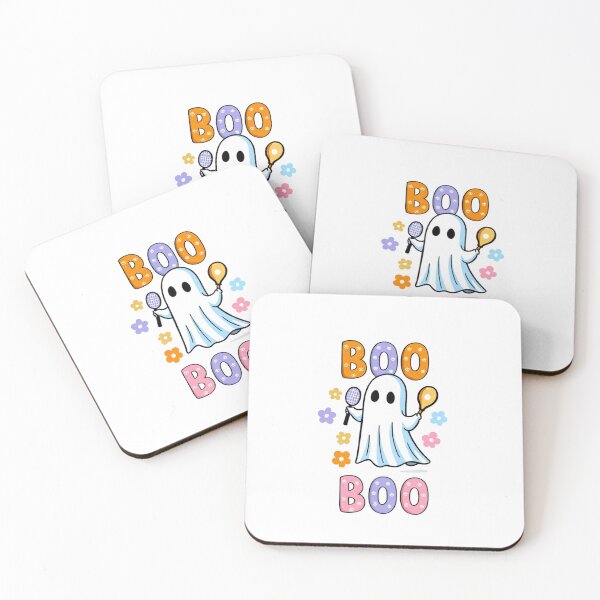 Item preview, Cute Halloween Ghost Playing Badminton Boo Boo T-Shirt designed and sold by arceeddesign.
