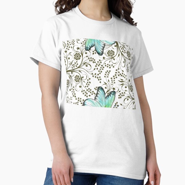 Item preview, Elegant Black and Teal Floral Pattern" designed and sold by Paragau.