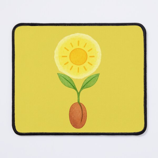 Item preview, Sunflower Seedling in Sunlight – Korean Watercolor Botanical Growth designed and sold by bloomling.