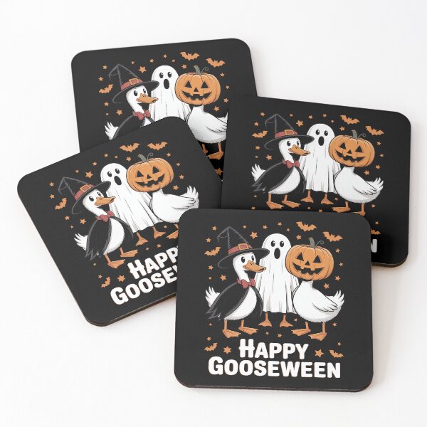 Item preview, Funny Halloween Happy Gooseween Ducks designed and sold by Vexel Studio.