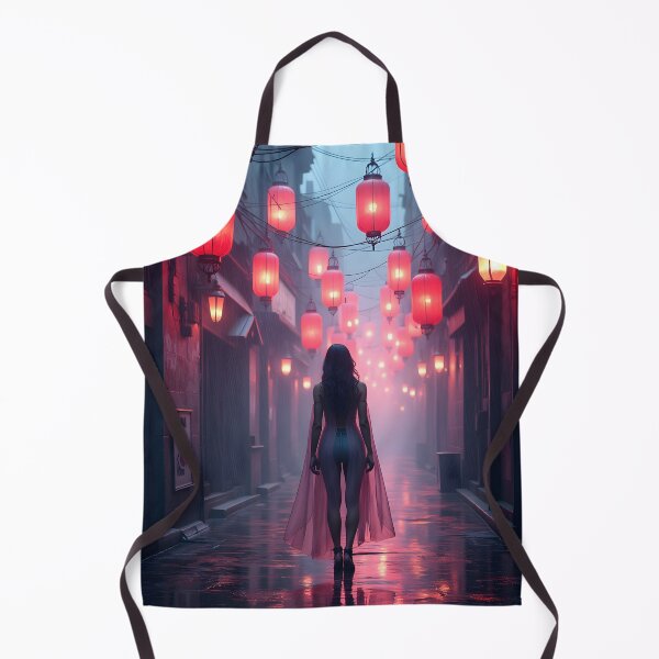 Item preview, Neon Reverie in the Lantern Alley designed and sold by oanaunciuleanu.