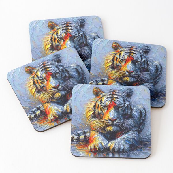 Item preview, Lively Brushstroke - Lying Tiger designed and sold by AD-Digital-Art.