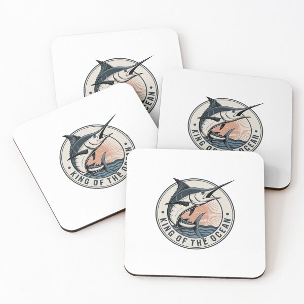 Item preview, Jumping Marlin at Dawn - Sport Fishing Design designed and sold by FusiTink.