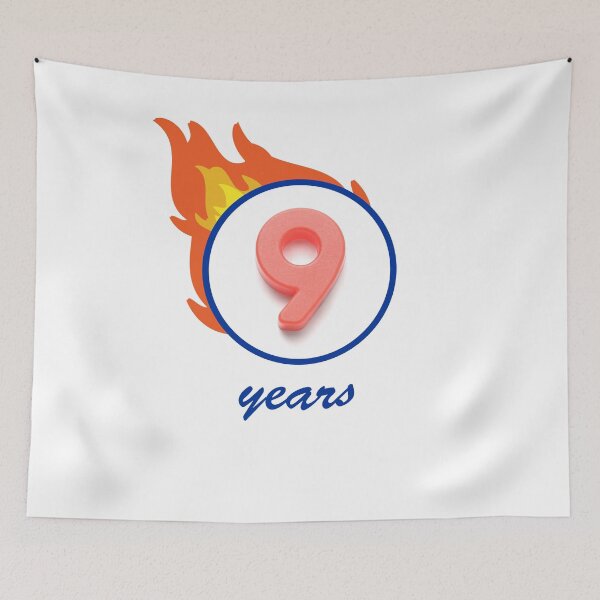Item preview, 9th birthday with flame lllu designed and sold by fritzlang.