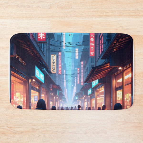Item preview, Neon Alleyway: A Cyberpunk Urban Nightscape designed and sold by oanaunciuleanu.