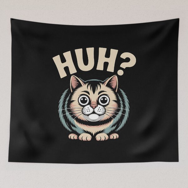 Item preview,  Huh Cat Chonky Meme -  This is the perfect gift for anyone who loves cats, enjoys memes, and has a great sense of humor. designed and sold by ZyziowskyArt.