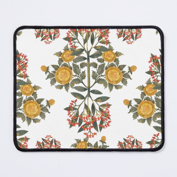 Item preview, Botanical watercolor composition with yellow flowers, orange berries and green leaves designed and sold by Grin Katalina Floral Patterns & Cozy Art.