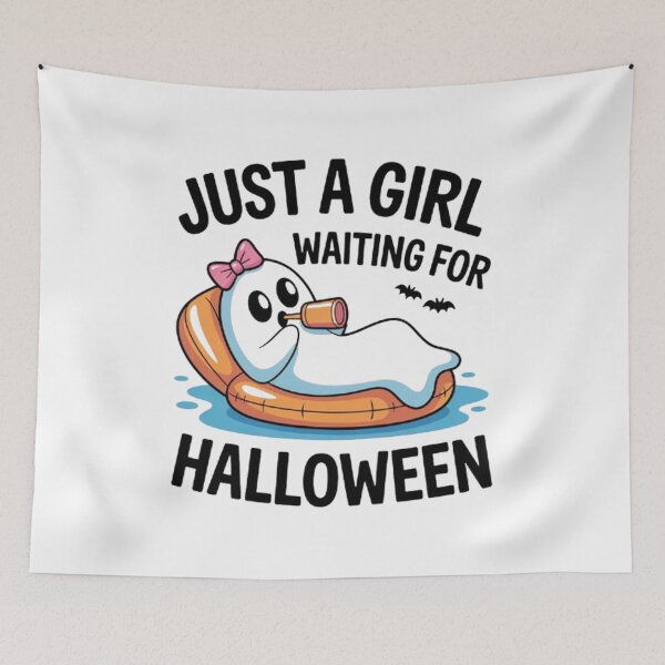 Item preview, Just A Girl Waiting For Halloween  designed and sold by BHMARTS.
